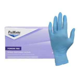 ProWorks® Nitrile, IND, PF, Blue, 3 mil Gloves ProWorks® Nitrile, IND, PF, Blue, 3 mil Gloves